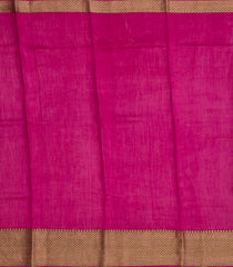 Brown Woven Moonga Tussar Silk Saree With Printed Floral Motifs -Brown