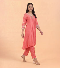 Peach Festive Anarkali Set-RC5713