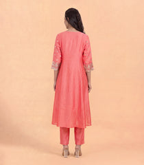 Peach Festive Anarkali Set-RC5713