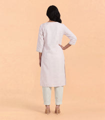 Pastel pink embroidered kurta-RC5721