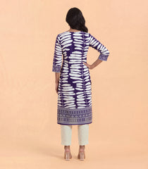 Purple and white printed kurta-RC5715