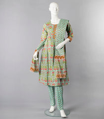 Pastel Green Printed Salwar Suit-Green