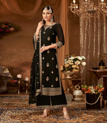 Black and Gold ethnic kurta set