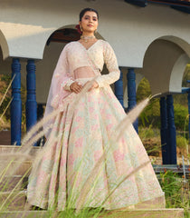 Off White and Pink Festive lehenga set-SK5121