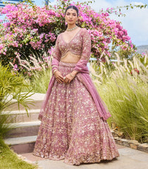 Mauve Festive Lehenga Set-SK5119