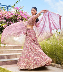 Mauve Festive Lehenga Set-SK5119