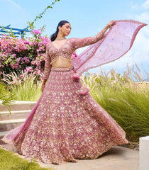 Mauve Festive Lehenga Set-SK5119