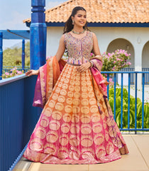 Orange & Pink Festive Lehenga Set-SK5124