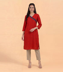 Red and blue casual kurta-RC5723