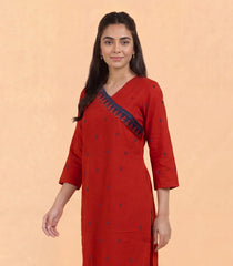Red and blue casual kurta-RC5723