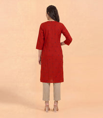 Red and blue casual kurta-RC5723