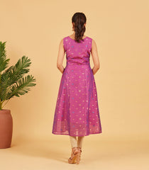 Purple Chanderi Kurta