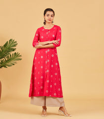 Raspberry Pink Kurta