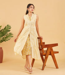 Yellow Layered Tier Dress