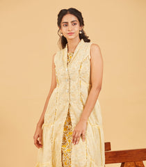 Yellow Layered Tier Dress