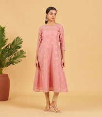 Dusty Pink Embroidered Festive Kurta