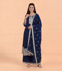 Royal Blue Festive Anarkali Set-RC5685