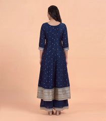 Royal Blue Festive Anarkali Set-RC5685