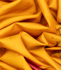 Yellow Soft Silk Saree With Diamond Motifs-Yellow