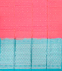 Baby Pink Handloom Soft Silk Saree With Floral Motifs-Baby Pink