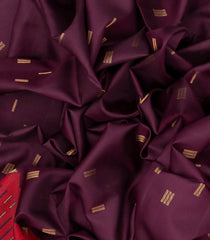 Magenta Handloom Soft Silk Saree With Square Motifs-Magenta