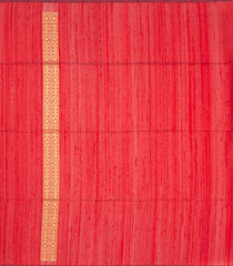 Crimson Handloom Soft Silk Saree With Meena Stripes-Crimson