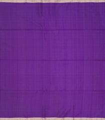 Purple Handloom Soft Silk Saree With Triangle Motifs-Purple