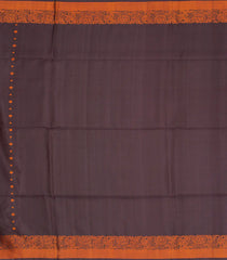 Black Handloom Soft Silk Saree With Floral Motifs-Black