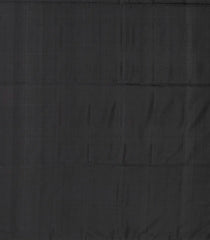 Black Handloom Soft Silk Saree With Stripes-Black