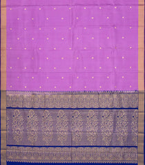 Lavender Handloom Soft Silk saree With Rudraksham Buttas-Lavander