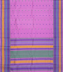 Lavender Handloom Soft Silk Saree With Rudraksham Buttas-Lavander