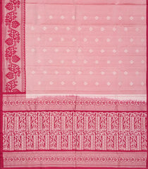 Baby Pink Handloom Soft Silk Saree With Buttas-Baby Pink