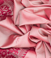 Baby Pink Handloom Soft Silk Saree With Buttas-Baby Pink