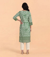 Sage green printed kurta-RC5718