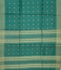 Sea Green Woven Tussar Silk Saree With Kamalam Motifs-Sea Green