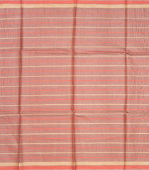 Taupe Handwoven Tussar Silk Saree With Stripes-Taupe