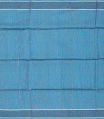 Blue Woven Tussar Silk Saree With Button Motifs-Blue