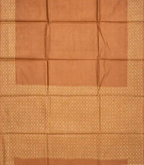 Brown Woven Tussar Silk Saree With Diamond Motifs-Brown