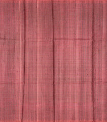 Dusty Pink Handloom Tussar Silk Saree With Checks-Dusty Pink