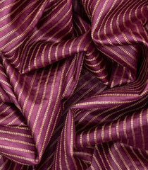 Lilac Woven Tussar Silk Saree With Dotted Stripes-Lilac