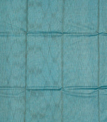 Blue Woven Tussar Silk Saree With Embroidered Motifs-Blue