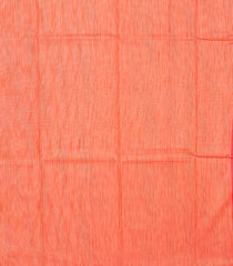 Dark Peach Woven Tussar Silk Saree With Chevron Stripes-Dark Peach