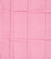 Baby Pink Woven Tussar Silk Saree With Chevron Stripes-Baby Pink