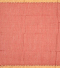 Dark Peach Woven Tussar Silk Saree With Rudraksham Motifs-Dark Peach