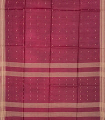 Chestnut Pink Woven Tussar Silk Saree With Button Motifs-Chestnut Pink