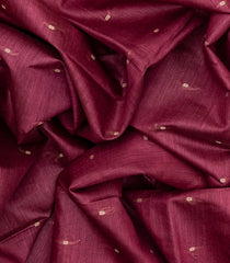 Chestnut Pink Woven Tussar Silk Saree With Button Motifs-Chestnut Pink