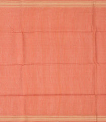 Dark Peach Woven Tussar Silk Saree With Button Motifs-Dark Peach