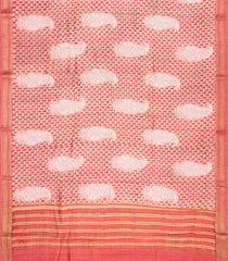 Baby  Handloom Tussar Silk Saree With Printed & Embroidery Motifs-Baby Pink