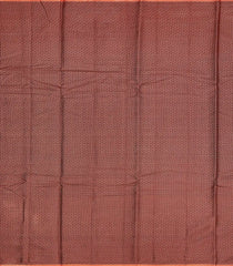 Dark Peach Handwoven Tussar Silk Saree With Floral Butta Motifs-Dark Peach