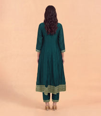 Teal Green Festive Anarkali Set-RC5694
